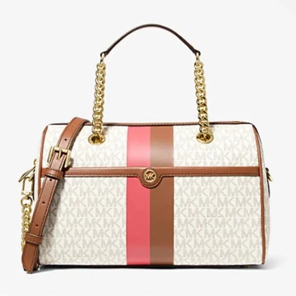 Michael Kors Bags New Michael Kors Blaire Medium Logo Stripe